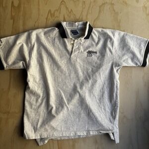 Vintage Jonathan Corey Polo Shirt Mens Large Gray Hooters Embroidered Logo USA